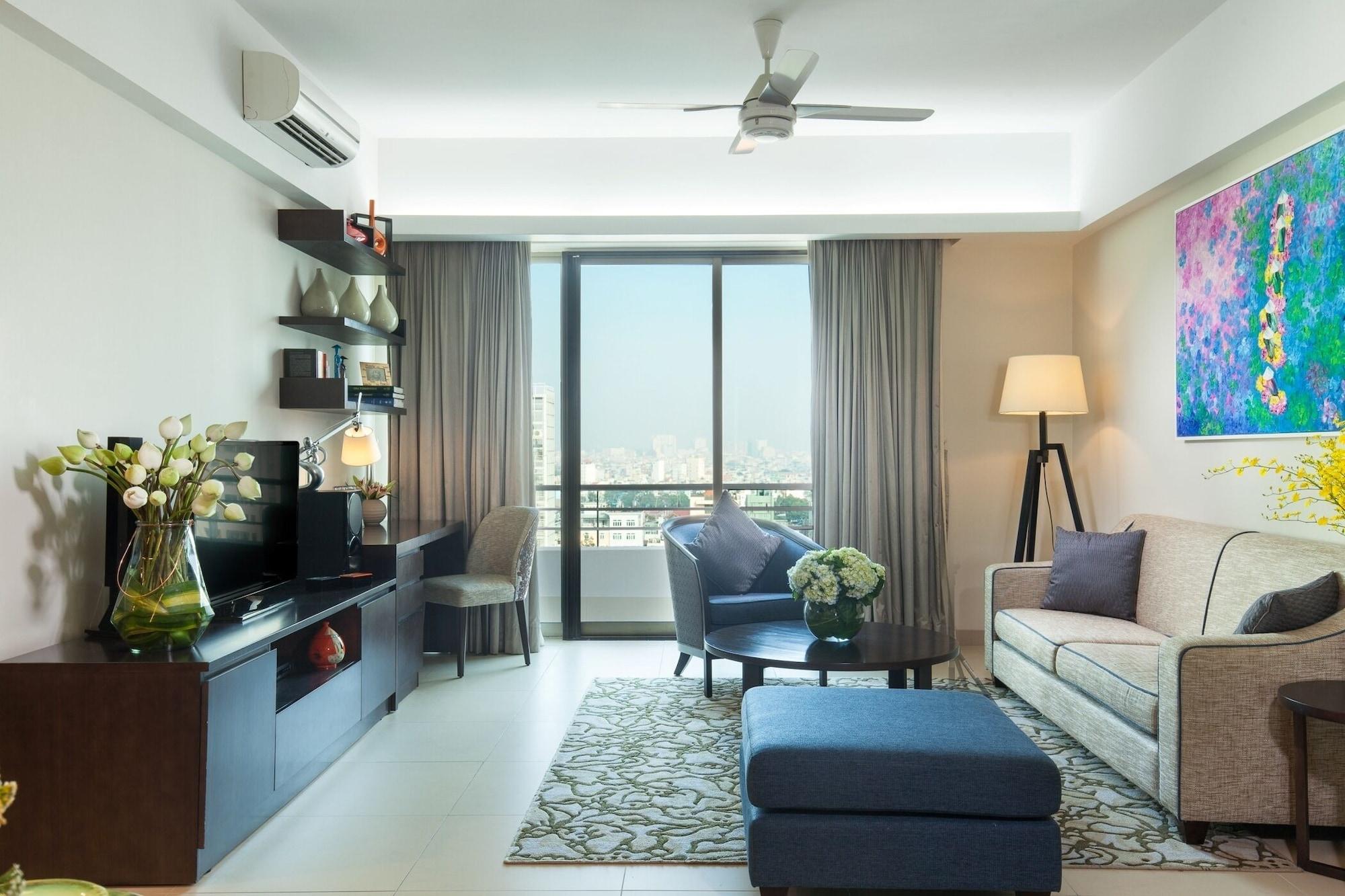 Somerset Ho-Chi-Minh-Stadt Exterior foto A living room in a condominium
