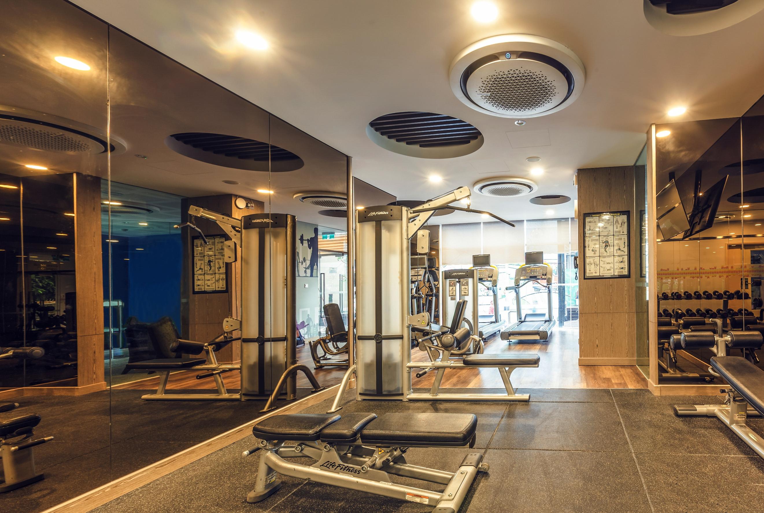 Somerset Ho-Chi-Minh-Stadt Exterior foto The gym at the hotel
